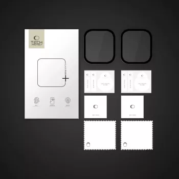 Tech-Protect Glass Flex+ ekrāna aizsargs Apple Watch 42mm (2 iepakojumā, melns)