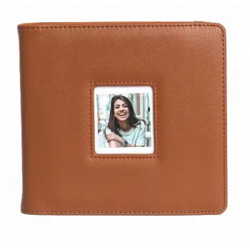 LOVEINSTANT fotoalbums Polaroid Go, 36 lapām, 288 fotogrāfijām, brūna PU āda