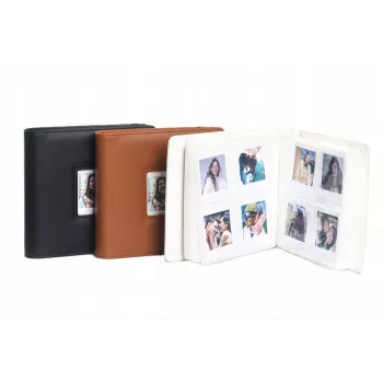 LOVEINSTANT fotoalbums Polaroid Go, 36 lapām, 288 fotogrāfijām, brūna PU āda