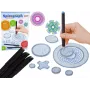 LEAN TOYS Spirograph izglītojošais komplekts – ģeometrisks zīmēšanas komplekts bērniem no 6 gadiem