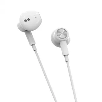 Beline USB-C austiņas ar mikrofonu un tālvadību, baltas