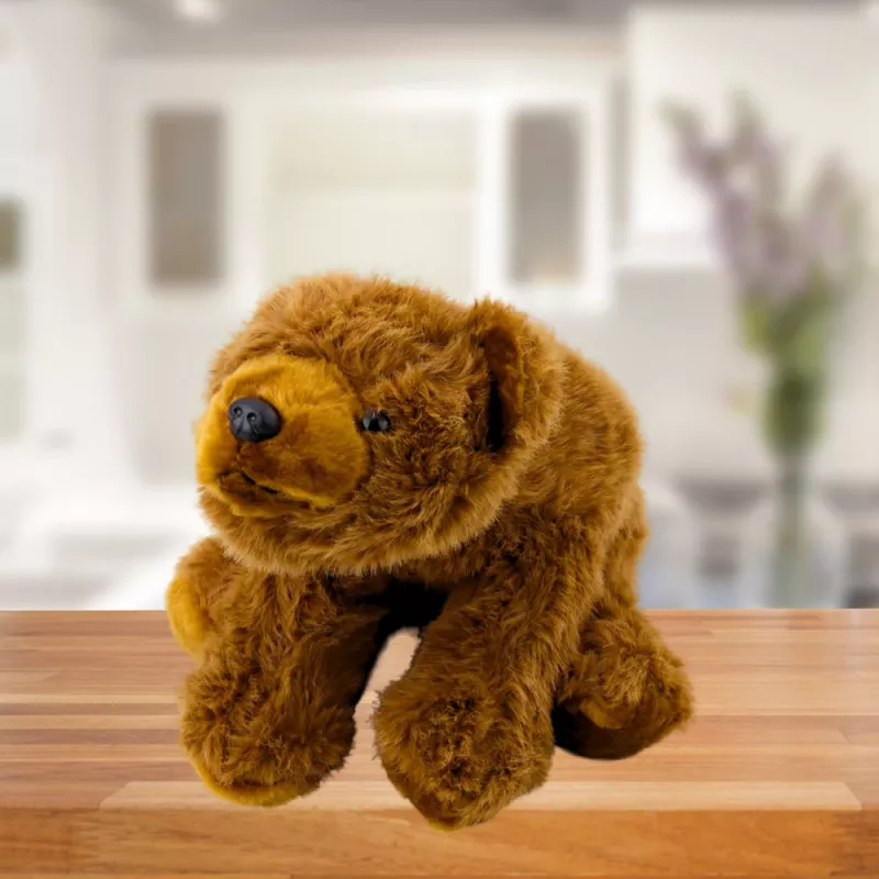 LEAN TOYS Plīša rotaļlieta Brūns lācis Apskaujams rotaļu lācītis 28cm