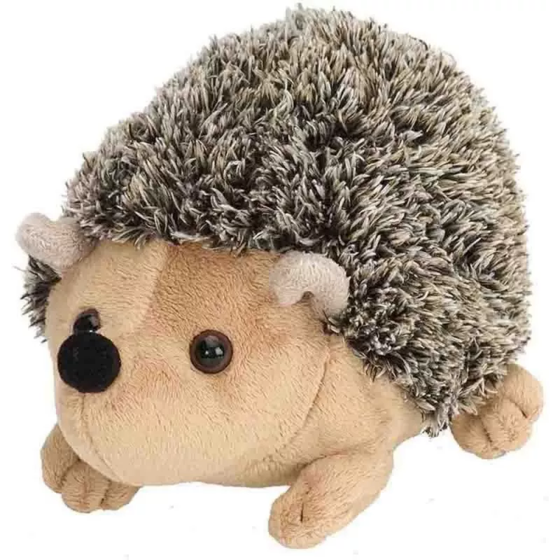 LEAN TOYS Plīša ezis Mascot mīkstā rotaļlieta Brūna 17.5 cm
