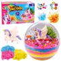 LEAN TOYS Kristālu audzēšanas eksperimenta komplekts Vienradža terārijs DIY gaismas