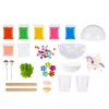 LEAN TOYS Kristālu audzēšanas eksperimenta komplekts Vienradža terārijs DIY gaismas