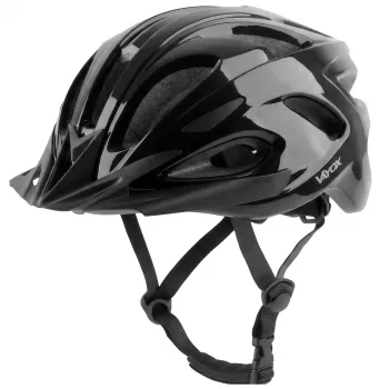 Kask Speed Glancēti melna ķivere ar LED gaismu, M izmērs (54-58 cm) no Vayox