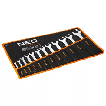 NEO TOOLS Divpusējs atvērto uzgriežņu atslēgu komplekts 6-32 mm, 12 gab.