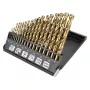 NEO TOOLS 19 daļu HSS-TiN metāla urbjmašīnu komplekts 1.0-10.0 mm