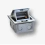 BACHMANN Mini Countertop Box 3M - Galda kārba standarta kontaktligzdu montāžai 22.5x45 mm (45x45 mm) ar paceļamu vāku, balta