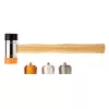 NEO TOOLS Āmurs ar mīkstu galvu un maināmiem uzgaļiem 660 g, 45 mm, stiklplasta kāts