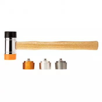 NEO TOOLS Āmurs ar mīkstu galvu un maināmiem uzgaļiem 660 g, 45 mm, stiklplasta kāts