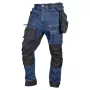 NEO TOOLS Denim darba bikses ar Cordura pastiprinājumu, noņemamām holster kabatām, tumši zilā krāsā, izmērs XXXL