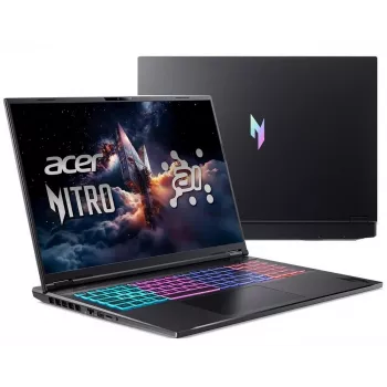 Acer Nitro 16 AI spēļu klēpjdators - AMD Ryzen AI 9 365, 16 collu WQXGA 165Hz, 32GB DDR5, 2TB SSD, RTX 5070 Ti, Windows 11 Pro