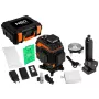 NEO TOOLS 75-141 3D lāzera līmenis, 16 līnijas, zaļš stars, futrālis, mērķa plāksne, magnētiskais turētājs, lādētājs