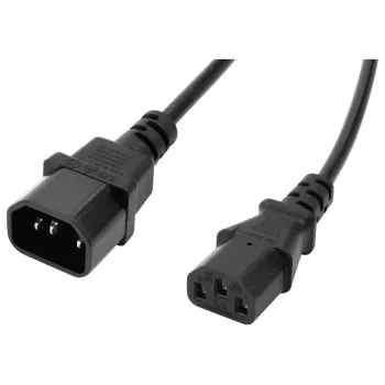 Accura C13 uz C14 VDE strāvas vads 1,8m melns