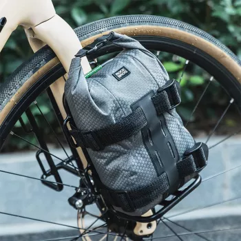 ROCKBROS 33210010001 priekšējā dakšas velosipēda bagāžnieks, melns