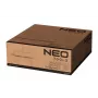 NEO TOOLS 90-037 Elektriskais sildītājs 2000W PTC keramikas ventilators ar regulējamu termostatu, aizsardzību pret pārkaršanu un apgāšanos, pārnēsājams rokturis, melns/pelēks