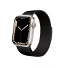 Crong Milano Steel - Nerūsējošā tērauda siksniņa Apple Watch 44/45/46/49 mm (Melna)
