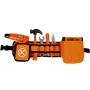 LEAN TOYS Handyman komplekts ar jostu, urbi, skrūvgriezi, knaiblēm, āmuru - 12 daļu rotaļlietu instrumentu komplekts bērniem
