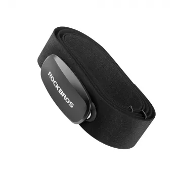 Rockbros HRM812 Sirds ritma monitors ar krūšu siksnu Bluetooth ANT+ IP67 Melns