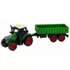 LEAN TOYS Lauksaimniecības traktors ar piekabi, berzes piedziņa, gaismas un skaņa, 35 cm