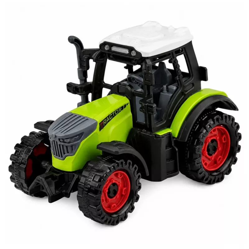 LEAN TOYS Lauksaimniecības traktors ar cisternu, berzes piedziņa, lauksaimniecības mašīna 34cm