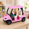 LEAN TOYS Meleks Golfa komplekts lellēm ar sunīti Golfa komplekts svētku aksesuāri