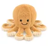 LEAN TOYS plīša astoņkājis mīkstā rotaļlieta ar elastīgiem taustekļiem bēšs 30 cm