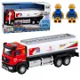 LEAN TOYS Tvertnes kravas automašīna Metāla piedziņa ar gaismām un skaņām Sarkanā un baltā 1:40