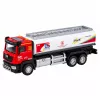 LEAN TOYS Tvertnes kravas automašīna Metāla piedziņa ar gaismām un skaņām Sarkanā un baltā 1:40