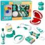 LEAN TOYS Little Dentist komplekts ar vibrējošu zobu birsti, zils, 15 gab.