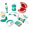 LEAN TOYS Little Dentist komplekts ar vibrējošu zobu birsti, zils, 15 gab.