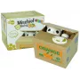 LEAN TOYS Mischief Saving Box Cute Kitty Money Box Piggybank - balts kaķis ar brūnu kastīti