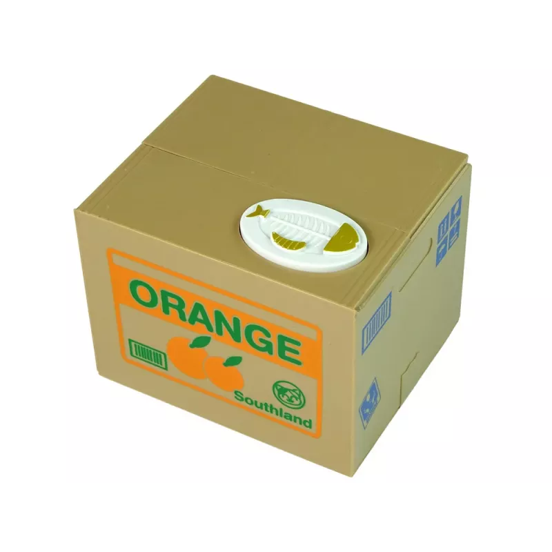 LEAN TOYS Mischief Saving Box Cute Kitty Money Box Piggybank - balts kaķis ar brūnu kastīti