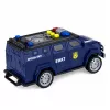 LEAN TOYS SWAT Speciālās vienības policijas automašīna 1:32 mērogs ar gaismām, skaņām un atsitiena darbību - tumši zila