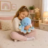 LEAN TOYS Pluša astoņkājis mīkstā rotaļlieta ar elastīgiem taustekļiem zils 50 cm
