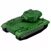LEAN TOYS Militārais komplekts Karavīri Tanks Transportlīdzeklis Ierocis 13 gab.