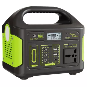 DNA POWER B300 pārnēsājamā enerģijas stacija 300W 300Wh ar maiņstrāvas kontaktligzdu, USB-C PD 60W, LCD displeju