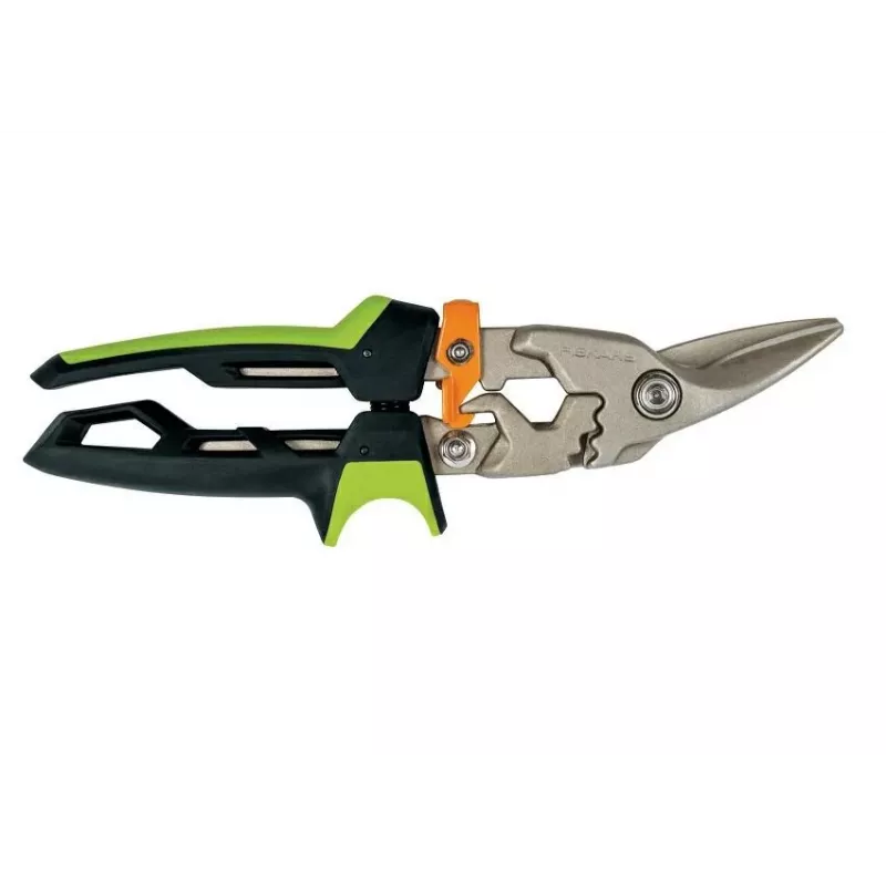 Fiskars PowerGear labās puses lokšņu metāla šķēres 1027208