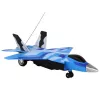 LEAN TOYS 16645 Ar tālvadību vadāma F-16 Fighting Falcon iznīcinātāja lidmašīna ar skaņas un gaismas efektiem, 2.4 GHz, pelēka
