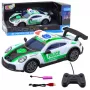 LEAN TOYS RC Drift policijas sporta automašīna ar LED gaismām 1:22