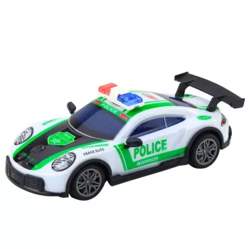 LEAN TOYS RC Drift policijas sporta automašīna ar LED gaismām 1:22