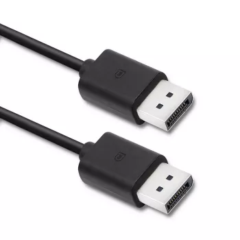 Qoltec DisplayPort v1.2 kabelis, vīrietis–vīrietis, 1,8 m, melns, 4K 60Hz