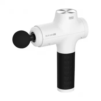 TEESA Relax Gun MG60 Masāžas pistole ar 8 stiprinājumiem, balta