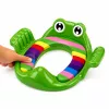 LEAN TOYS Tualetes sēdekļa pārvalks bērniem, mīksts sēdeklis ar rokturiem, zaļš