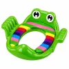 LEAN TOYS Tualetes sēdekļa pārvalks bērniem, mīksts sēdeklis ar rokturiem, zaļš