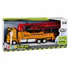 LEAN TOYS Betona sūkņa kravas automašīna RC rotaļlieta ar gaismām, skaņām, ūdens smidzinātāju, mērogs 1:40
