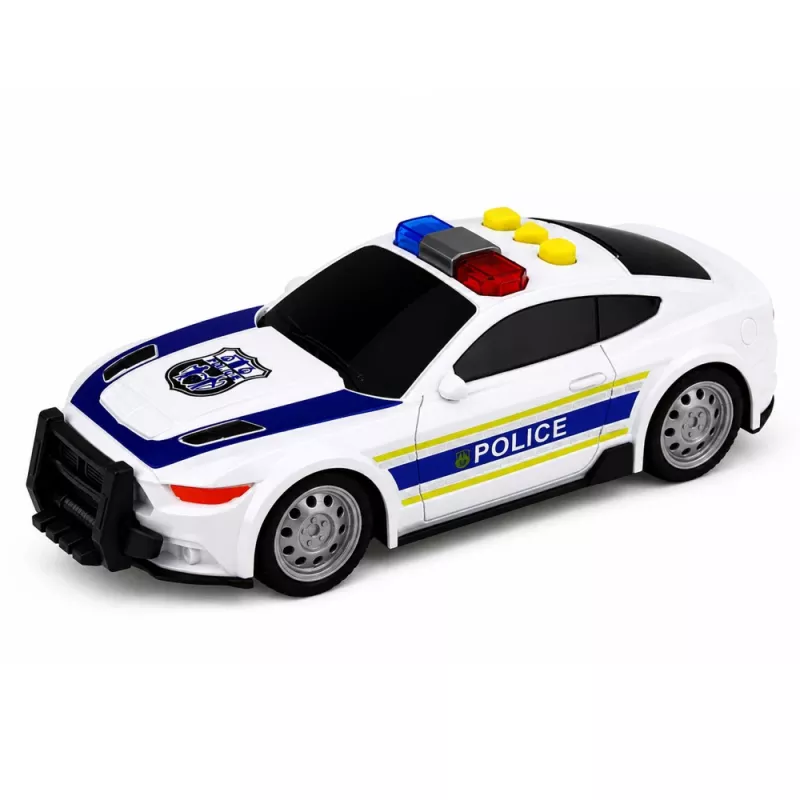 LEAN TOYS Policijas komplekts Helikopters Motocikls Policijas automašīna Gaismas Skaņas 1:32