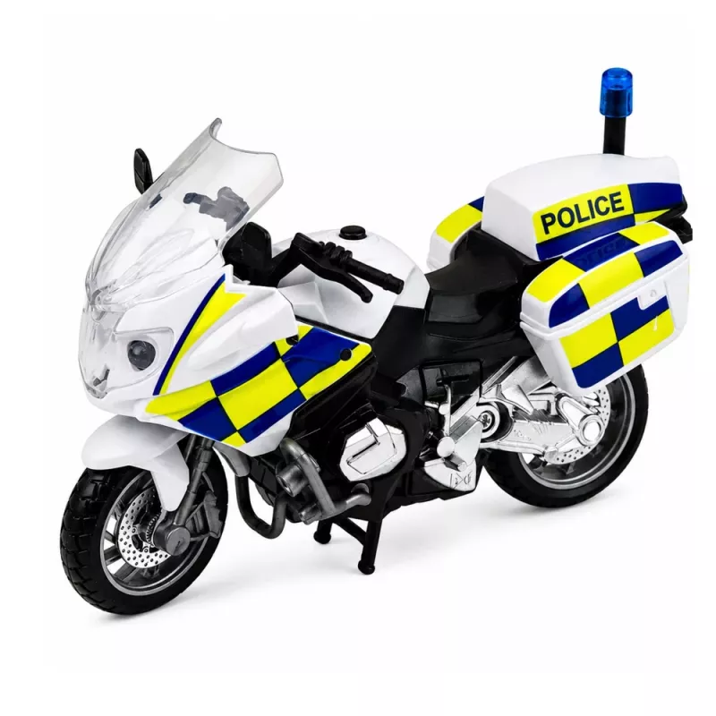 LEAN TOYS Policijas komplekts Helikopters Motocikls Policijas automašīna Gaismas Skaņas 1:32