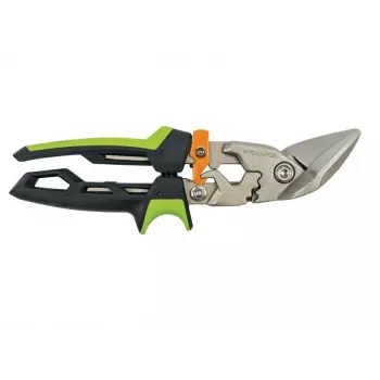 Fiskars PowerGear X lokšņu metāla šķēres, labās puses izliektas 1027210
